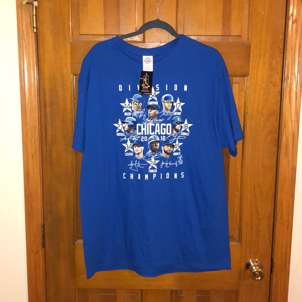Chicago Cubs Division Champions Tee (blue & white)